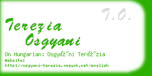 terezia osgyani business card